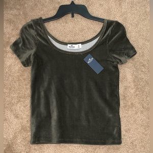 New Hollister velvet top